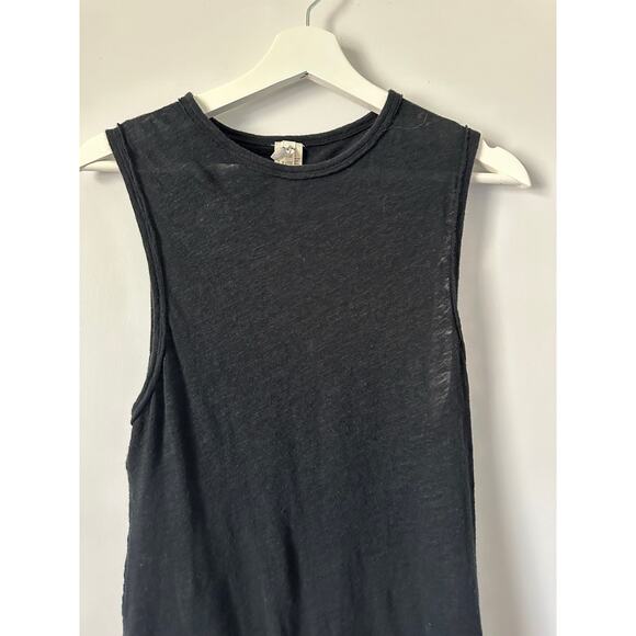 Free People All The Time Linen Blend Black Bodysuit size XS - Picture 7 of 11